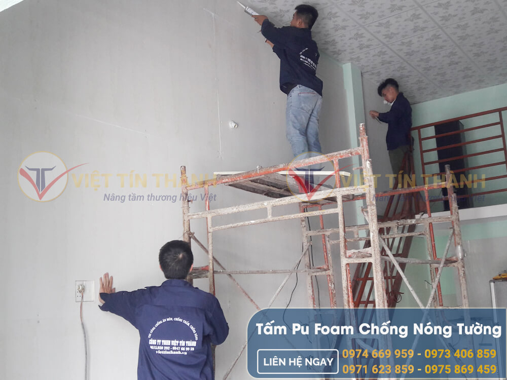 Cách nhiệt chống nóng tường tấm pu foam